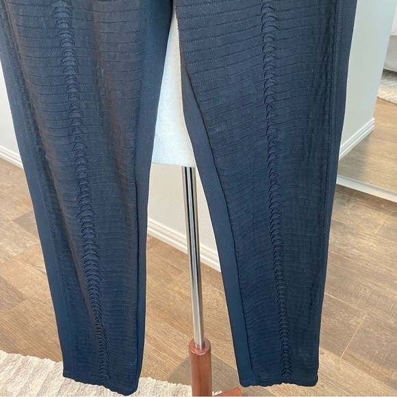 Cristina V Unique Design Glamorous Sexy Black Pants Leggings Size M - Picture 6 of 11